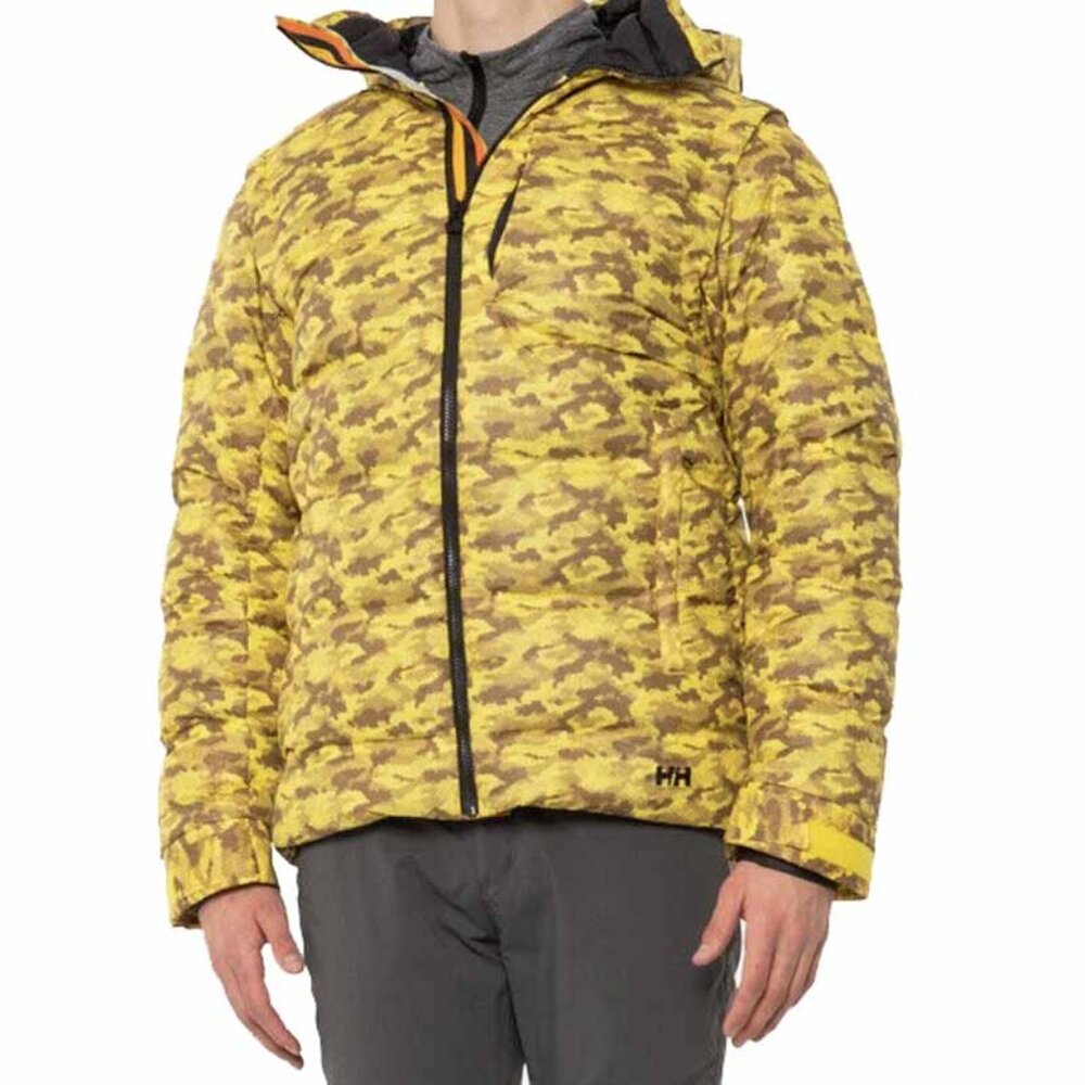 NEW $1000 Helly Hansen HOD Axamer Puffer Jacket & Vest! Yellow Waterproof 600 FL